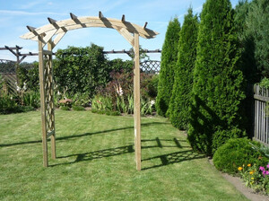 Pergola z łukiem o szerokości 150 cm